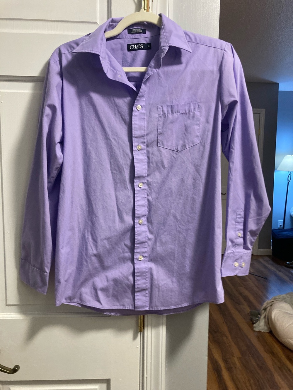 Chaps Girl’s Light Purple Dress Shirt size 16